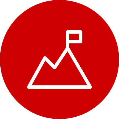 Flag on a Mountain Icon